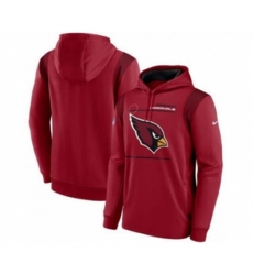 Arizona Cardinals 2021 Red Sideline Logo Performance Pullover Hoodie