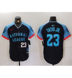 National League 23 Fernando Tatis Jr Navy 2024 All Star Limited Stitched Baseball 1