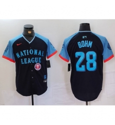 National League 28 Alec Bohm Navy 2024 All Star Limited Stitched Baseball Jersey  1