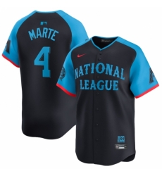 National League 4 Ketel Marte Navy 2024 All Star Limited Stitched Baseball Jersey