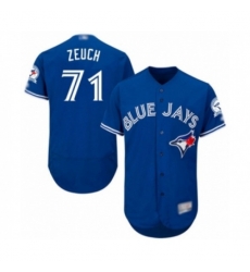 Toronto Blue Jays #71 T.J. Zeuch Blue Alternate Flex Base Authentic Collection Baseball Player Jersey