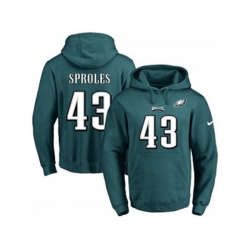 Philadelphia Eagles #43 Darren Sproles Midnight Green Name & Number Pullover NFL Hoodie Philadelphia Eagles #43 Darren Sproles Midnight Green Name & Number Pullover NFL Hoodie