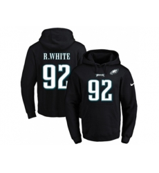 Philadelphia Eagles #92 Reggie White Black Name & Number Pullover NFL Hoodie