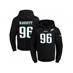 Philadelphia Eagles #96 Derek Barnett Black Name & Number Pullover NFL Hoodie Philadelphia Eagles #96 Derek Barnett Black Name & Number Pullover NFL Hoodie