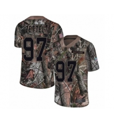 Cleveland Browns #97 Anthony Zettel Limited Camo Rush Realtree Football Jersey