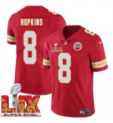 Kansas City Chiefs DeAndre Hopkins #8 Red 2024 2025 Super Bowl LIX F U S E Stitched Jersey