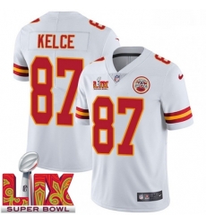 Kansas City Chiefs Travis Kelce #87 White 2024 2025 Super Bowl LIX F U S E Stitched Jersey