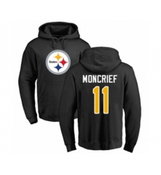 Pittsburgh Steelers #11 Donte Moncrief Black Name & Number Logo Pullover Hoodie