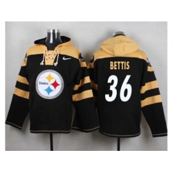 Pittsburgh Steelers #36 Jerome Bettis Black Player Pullover NFL Hoodie