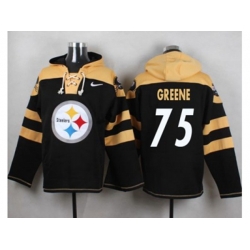 Pittsburgh Steelers #75 Joe Greene Black Player Pullover NFL Hoodie