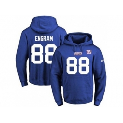 New York Giants #88 Evan Engram Royal Blue Name & Number Pullover NFL Hoodie
