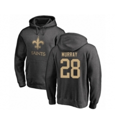 New Orleans Saints #28 Latavius Murray Ash One Color Pullover Hoodie