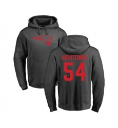 New England Patriots #54 Donta Hightower Ash One Color Pullover Hoodie