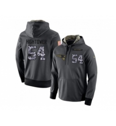 New England Patriots #54 Donta Hightower Stitched Black Anthracite Salute to Service Player Performance Hoodie