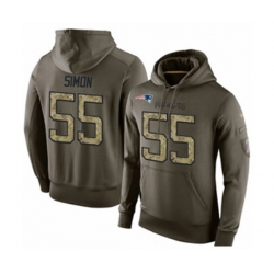 New England Patriots #55 John Simon Green Salute To Service Mens Pullover Hoodie New England Patriots #55 John Simon Green Salute To Service Mens Pullover Hoodie