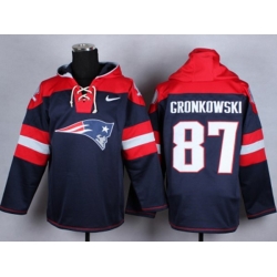 New England Patriots #87 Rob Gronkowski blue jersey(pullover hooded sweatshirt) New England Patriots #87 Rob Gronkowski blue jersey(pullover hooded sweatshirt)