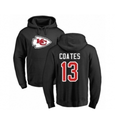 Kansas City Chiefs #13 Sammie Coates Black Name & Number Logo Pullover Hoodie