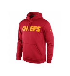 Kansas City Chiefs Nike Red KO Wordmark Performance Hoodie