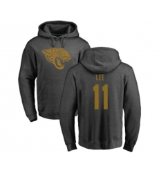 Jacksonville Jaguars #11 Marqise Lee Ash One Color Pullover Hoodie