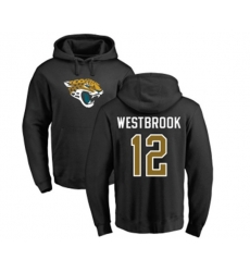 Jacksonville Jaguars #12 Dede Westbrook Black Name & Number Logo Pullover Hoodie