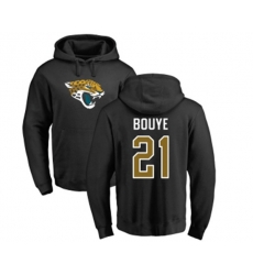 Jacksonville Jaguars #21 A.J. Bouye Black Name & Number Logo Pullover Hoodie