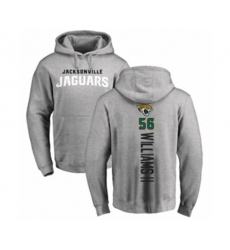 Jacksonville Jaguars #56 Quincy Williams II Ash Backer Pullover Hoodie