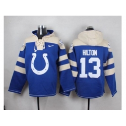 Indianapolis Colts #13 T.Y. Hilton Royal Blue Player Pullover NFL Hoodie
