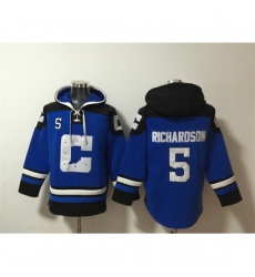 Indianapolis Colts #5 Anthony Richardson Blue Ageless Must-Have Lace-Up Pullover Hoodie