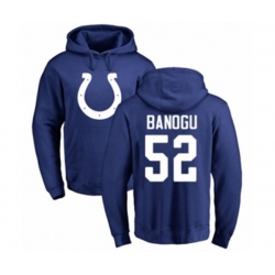 Indianapolis Colts #52 Ben Banogu Royal Blue Name & Number Logo Pullover Hoodie