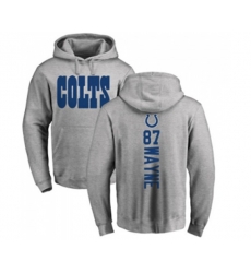 Indianapolis Colts #87 Reggie Wayne Ash Backer Pullover Hoodie