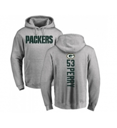 Green Bay Packers #53 Nick Perry Ash Backer Hoodie