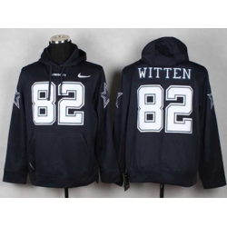 Callas Cowboys #82 jason witten blue[pullover hooded sweatshirt]