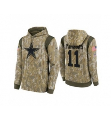 Dallas Cowboys #11 Micah Parsons Camo 2021 Salute To Service Therma Performance Pullover Hoodie