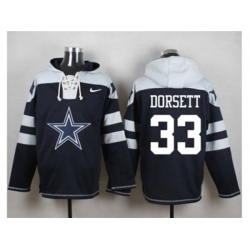 Dallas Cowboys #33 Tony Dorsett Navy Blue Player Pullover Hoodie
