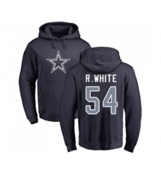 Dallas Cowboys #54 Randy White Navy Blue Name & Number Logo Pullover Hoodie