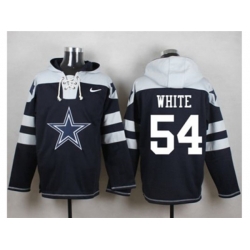 Dallas Cowboys #54 Randy White Navy Blue Player Pullover Hoodie