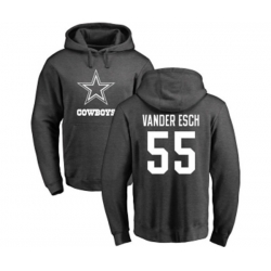 Dallas Cowboys #55 Leighton Vander Esch Ash One Color Pullover Hoodie