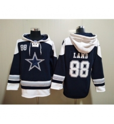 Dallas Cowboys #88 CeeDee Lamb Navy Blue Ageless Must Have Lace Up Pullover Hoodie