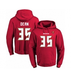 Tampa Bay Buccaneers #35 Jamel Dean Red Name & Number Pullover Hoodie