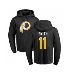 Washington Redskins #11 Alex Smith Black Name & Number Logo Pullover Hoodie