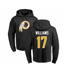 Washington Redskins #17 Doug Williams Black Name & Number Logo Pullover Hoodie