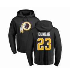 Washington Redskins #23 Quinton DuBasketballr Black Name & Number Logo Pullover Hoodie
