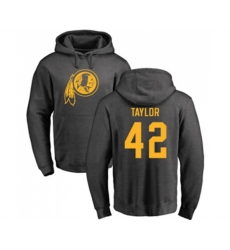 Washington Redskins #42 Charley Taylor Ash One Color Pullover Hoodie