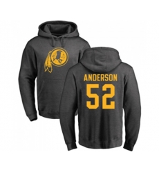 Washington Redskins #52 Ryan Anderson Ash One Color Pullover Hoodie