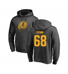 Washington Redskins #68 Russ Grimm Ash One Color Pullover Hoodie