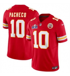 Kansas City Chiefs 10 Isiah Pacheco Red 2023 F U S E Vapor Untouchable Limited Stitched 2024 Super Bowl LVIII Jersey