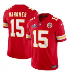 Kansas City Chiefs 15 Patrick Mahomes Red 2023 F U S E Vapor Untouchable Limited Stitched 2024 Super Bowl LVIII Jersey