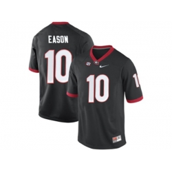 Mens Georgia Bulldogs Jacob Eason #0 College Football Limited Jerseys - Black
