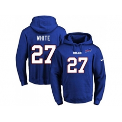 Buffalo Bills #27 TreDavious White Royal Blue Name & Number Pullover NFL Hoodie