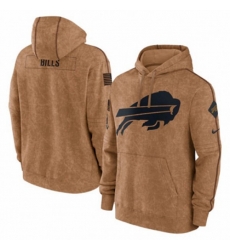 Buffalo Bills Nike Brown 2023 Salute To Service Club Pullover Hoodie